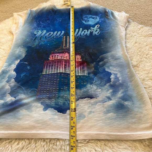 New York bling Empire State Building tshirt NWT xl - Picture 6 of 9